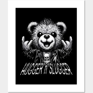 Cute and Metalhead Teddy Bear Posters and Art